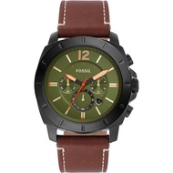 FOSSIL BQ2760  PRIVATEER CHRONOGRAPH BROWN LEATHER WATCH FOR MEN