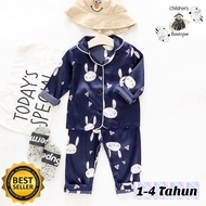 Children's Pajamas Imported Rabbit Navysatins 44 Ages 1-4 Years