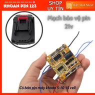 Rechargeable battery protection circuit 21v BL Makita 5s3p accepts adapter (yellow circuit)
