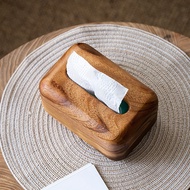 Wooden Tissue Boxes Bread-Shaped Tissue Storage Box Napkin Case Tissue Holder Napkin Holder Ornament