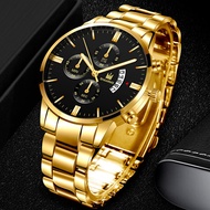 discount 2021 Relogio Masculino Men s Watch Fashion Stainless Steel Case Strap Hand Calendar Men Wat