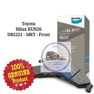 Original Bendix DB2221MKT Front Brake Pad - Toyota Hilux KUN26