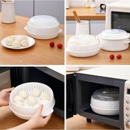 High-end Food Steamer for Microwave Oven Heat-resistant Steamer Steamer 3-piece Steamer Steamer Tray