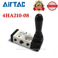 AirTAC 4HA210-08 Pneumatic Spring Return Type Hand Lever Valve AirTAC Hand Valve Mechanical Valve