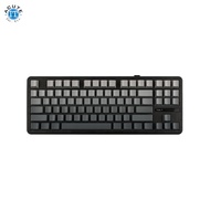 AULA F87  87 Keys Compact TKL Gasket Hot-Swappable Gaming Keyboard Gradient Black Gray Wood Switch V