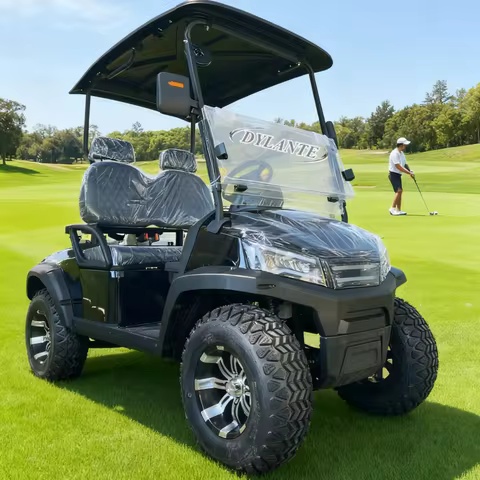 2025 High Quality Off Road Club 60 Volt 2 4 6 Seat Golf Off Road Vehicle Solar Panel Powered Four Wh