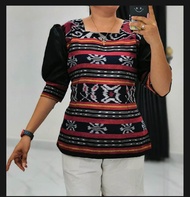 BLUS ATASAN TENUN LENGAN TOYOBO