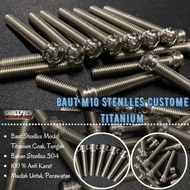 M 10 BOLT FOR 14 BOLT LENGTH 2CM - 5CM STAINLESS 304 THE A2-70
