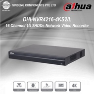 Dahua 16CH NVR with 1 Single Network Lan Port DHI-NVR4216-4KS3 16 Channel 1U 2HDDs 4K & H.265 Networ