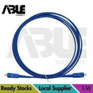 Simplex 1C SC-SC Armored Fiber 3mm SM G652D 9/125um Steel Spiral Rodent-Proof LSZH Fire-Rated