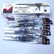 Esco 0.5mm Pen Refill / Gel Pen Refill, 20pcs
