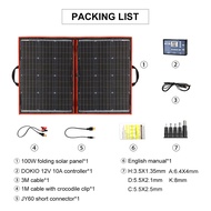 Dokio 80W 100W 160W 200W 300W18V Flexible Foldble Solar Panel With 12V USB Charge Controller Portab