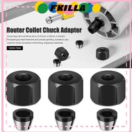 FKI Collet Chuck, With Nut Carbon Steel Router Collet Chuck Adapter,  6mm 6.35mm 8mm Electric Router