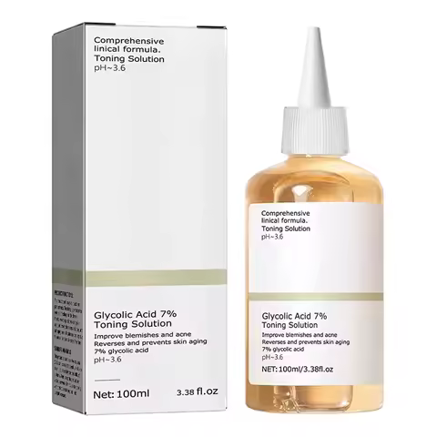 100ml Exfoliateing Face Toner Glycolic Acid 7% Toning Solution Nourishing Gentle Glycolic Acid Toner