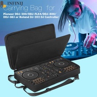 DJ Backpack for Pioneer DDJ-400/DDJ-FLX4 for Roland DJ-202 DJ Mixer Case DJ Controller Case Portable