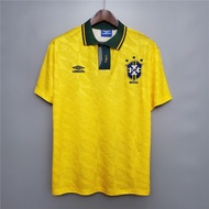 91-93 Brazil Home Retro Soccer Jersey Football Vintage Sports Jersey