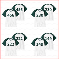 NS Squid Game Season 2 number 230 456 222 149 summer T-shirt Anime Short Sleeve Top