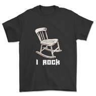 I Rock, T-Shirt. Funny, Rocking Chair With Typographic, Mac From Always Sunny,