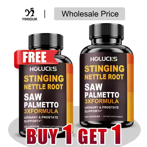 Men's Prostate Support Supplement, with Saw Palmetto, Strengthen Hair Follicles, Improve Bladder Con