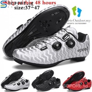 【SGPORE.sg】Men's Road Bike Cycling Shoes Spin Shoes with Compatible Cleat Peloton Shoe with SPD and Delta for Men Lock Pedal Bike Shoes