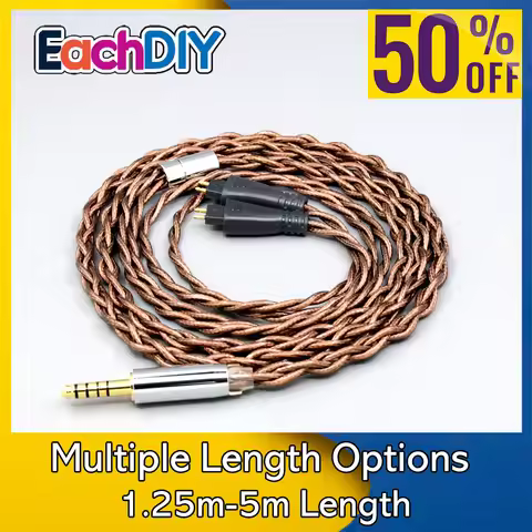 99% 24k Gold 7n Pure Silver Graphene Shield Earphone Cable For FOSTEX TH900 TH1000RP TH1100RP TH-909