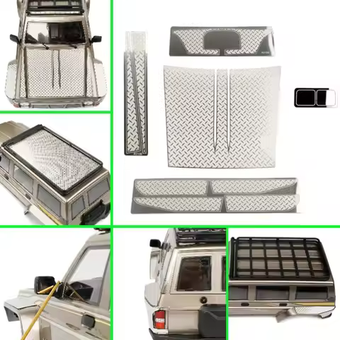 1pcs Metal Slip Plate Decorative Parts for 1/10 RC Crawler Car Traxxas YK4107 Accessories