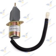 12V 1753ES-12A3UC5B1S1 SA-3840T Fuel Shut Off Solenoid For Yanmar Models 4TNE94 4TNE98 4TNC88 Mini E