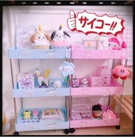 🎉熱賣😍2026多用途可愛玉桂狗hello Kitty Melody三層置物架浴室睡房收納架🥰
