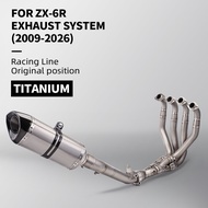 Suitable for Ninja ZX6R 636 NINJA ZX6R 2024 2025 Titanium Alloy High Performance Complete Exhaust Sy