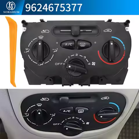 Air AC Heater Panel Climate Control Temperature Heater Switch For Peugeot 206 207 307 C2 Citroen Pic