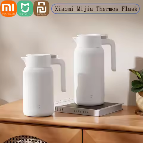 XIAOMI Mijia Smart Thermos Kettle Cup Vacuum Insulated Bottle For Hot/Cold Drinks 60oz Coffee Carafe