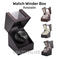 Maxvaluesg® Watch Winder Box Automatic Winding Luxury Watches Storage Boxes