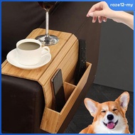 [RazecaMY] Couch Cup Holder Wooden Bedside Keys recliner Couch Caddys Sofa Armrest Bag