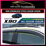 PROTON X90 INJECTION DOOR VISOR STAINLESS STEEL DOOR VISOR CHROME 6PCS / 4PCS SET ACCESSORIES X90