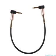 jenniferag.my Car Aux Cord 24cm Dual 90 Degree Bending 3 5 mm to 3 5mm Male Jack  Cable