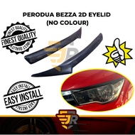 JR Custom Made 2D Eyebrow Eye Cover Eyelid Perodua Bezza Kening Lampu Car Accessories Bodykit Exteri