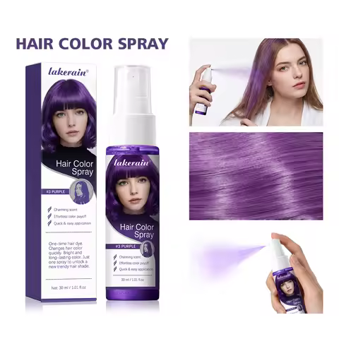 Hair Color Spray Disposable Hair Dye Spray DIY One-Time Hair Color Liquid Washable 8 Colors Party Te