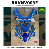 Rapido Cover Set AVETA NOVA 160 ENERGY INDUCTION (3) Blue Color Accessories Motor NOVA160 Blue Color