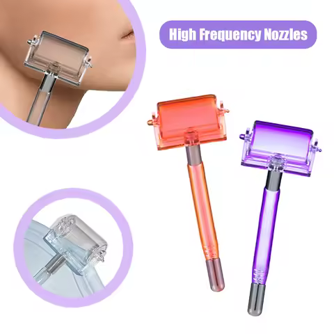 Replace Wand 3 Colors High Frequency Roller Glass Electrode Massage Roller Tube Neon Violet Ray Face