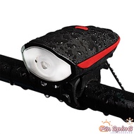 PIN 7588 Bike Lights Rechargeable USB Bike Light 3 Modes Super Bright Bike Light With Horn Waterproof Bike Front Light