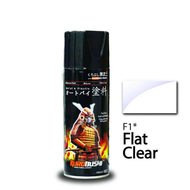 Samurai F1 Flat Colors Aerosol Motor Spray Paint 400ml - F1 Flat Clear