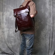 Latest Casual Backpack Model Genuine Leather - Genuine Leather Backpack for Men and Teenagers