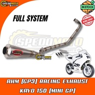AHM RACING EXHAUST [GP3] KAYO 150 MINI GP FULL SYSTEM EXHAUST MINI GP 150