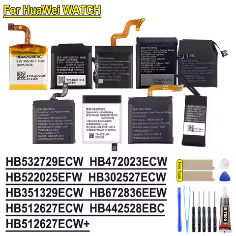 Brand-New Replace Battery For Huawei 1 2 GT 3 2 4X Band3 Pro Honor MagicGT GSPro 42/46MM Watch Bater