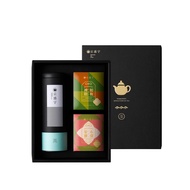 【Jing Sheng Yu 京盛宇】墨金雙享禮盒｜不知春100g茶葉+御守袋茶10入(100%台灣茶葉/附提袋)