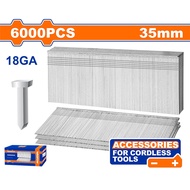 Wadfow Brad Nail 35mm Ga18 Nail Pins 6000pcs WNA18356 (WHT)
