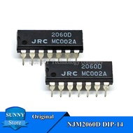 5Pcs Original NJM2060D JRC2060D DIP-14 NJM2060 JRC2060 2060D DIP8เครื่องขยายเสียงปฏิบัติการ IC ใหม่