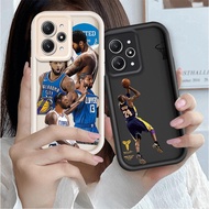 Casing NBA Phone For Redmi 12 4G Cute Cartoon Silicone NBA Shockproof Cover TPU Case