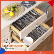 GOF Drawer Organizer for Cutlery and Tableware Adjustable Width Drawer Organizer Expandable Cutlery Drawer Organizer and Compact Tableware Storage Solution for Southeast