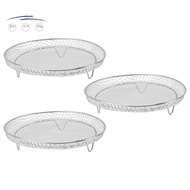 Fryer Rack Fryer Dehydrator Rack Multifunctional Stackable Grid Grilling Rack Mesh Design for 8 Inch